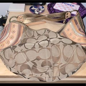 Coach Multicolor Signature Hobo Bag